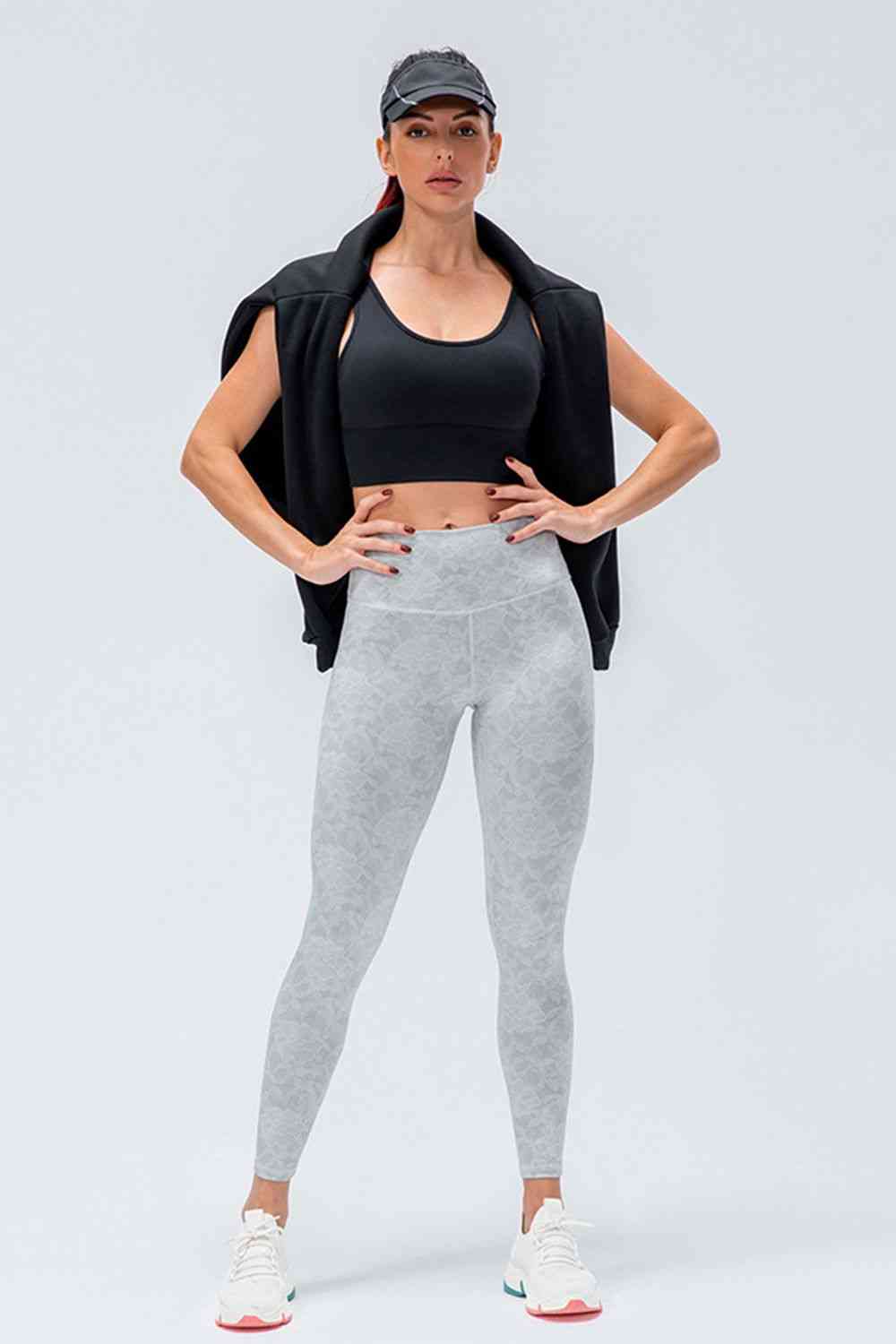 Wide Waistband Slim Fit Active Leggings for a perfect OOTD – dress to impress outfits from Amexza