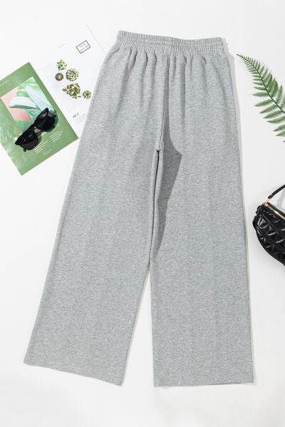 Drawstring Wide Leg Active Pants for a perfect OOTD – dress to impress outfits from Amexza