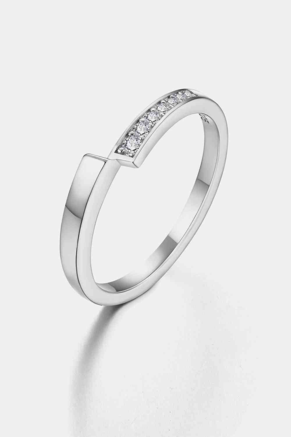 Moissanite 925 Sterling Silver Ring Silver for a perfect OOTD – dress to impress outfits from Amexza