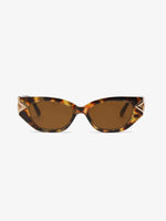 Polycarbonate Frame Cat-Eye Sunglasses Brown One Size for a perfect OOTD – dress to impress outfits from Amexza