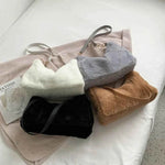 Faux Fur Removable Strap Shoulder Bag for a perfect OOTD – dress to impress outfits from Amexza