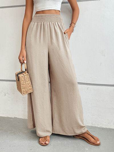 Perfee Wide Leg Pants with Pockets for a perfect OOTD – dress to impress outfits from Amexza