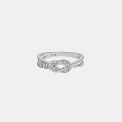 Zircon 925 Sterling Silver Ring Silver for a perfect OOTD – dress to impress outfits from Amexza