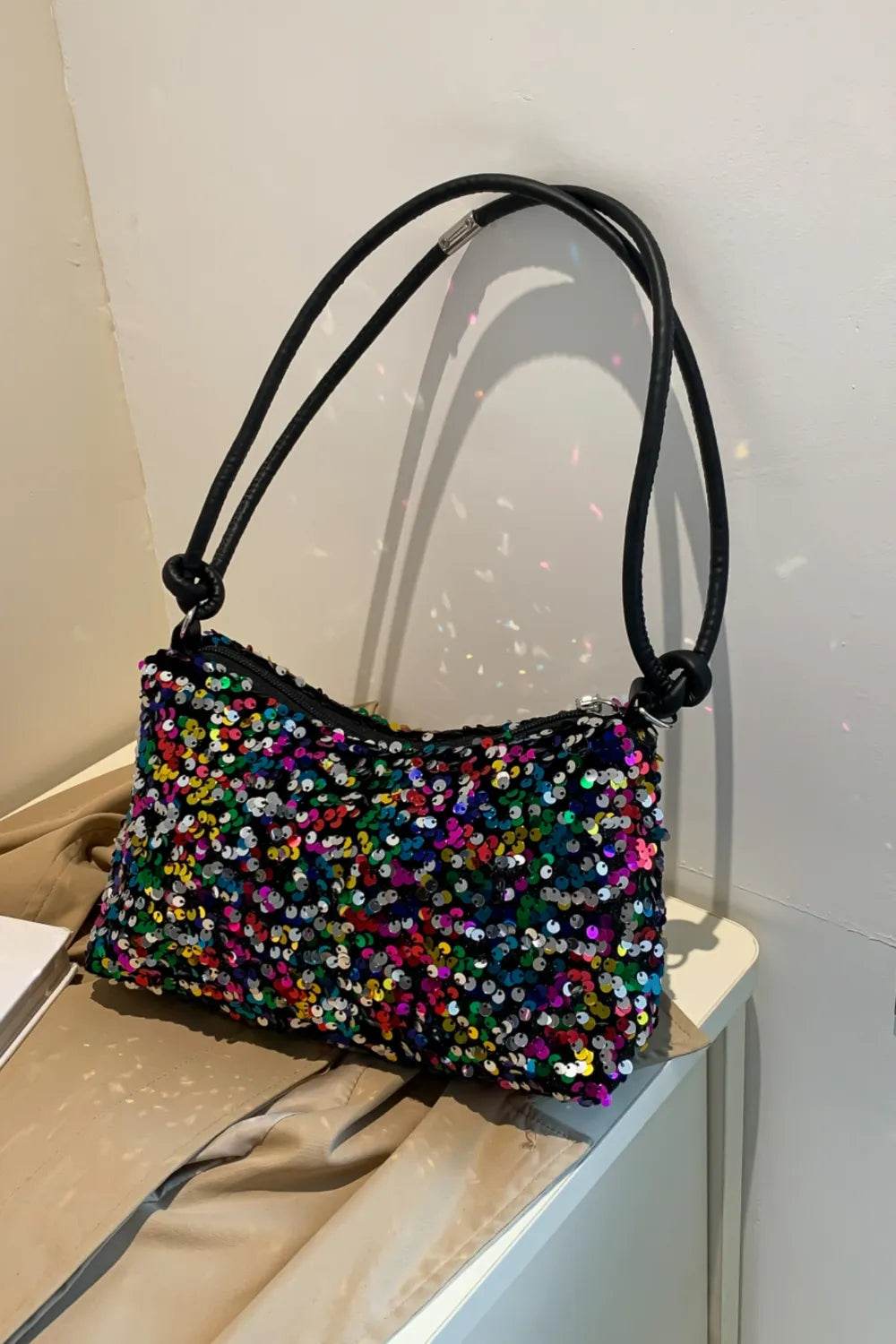 Sequin Double Strap Shoulder Bag for a perfect OOTD – dress to impress outfits from Amexza