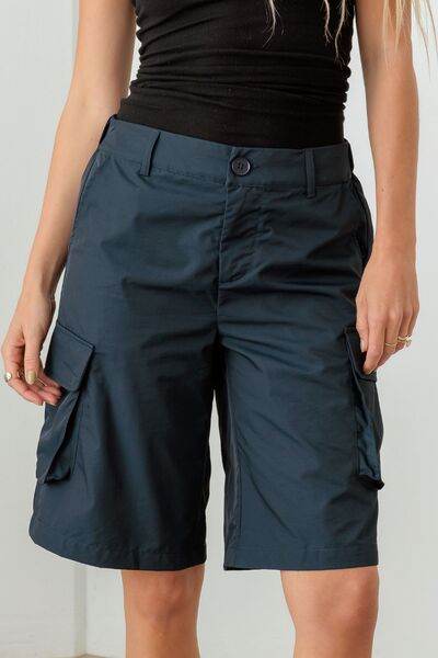 Le Lis Navy Cargo Bermuda Shorts Navy for a perfect OOTD – dress to impress outfits from Amexza