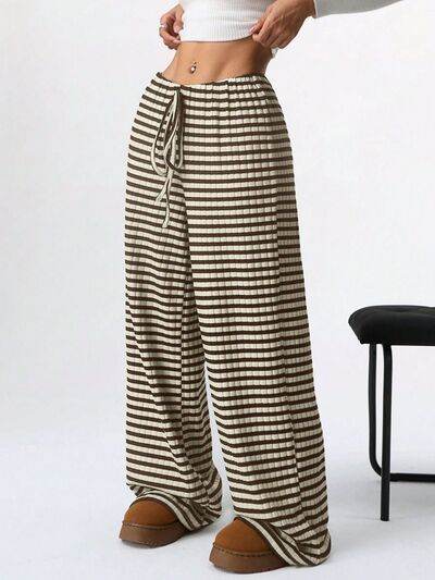 Tied Striped Wide Leg Pants for a perfect OOTD – dress to impress outfits from Amexza