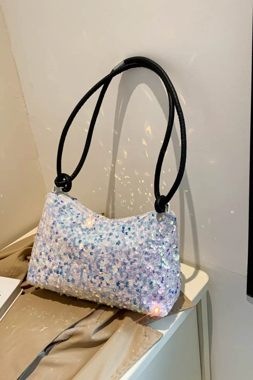 Sequin Double Strap Shoulder Bag for a perfect OOTD – dress to impress outfits from Amexza