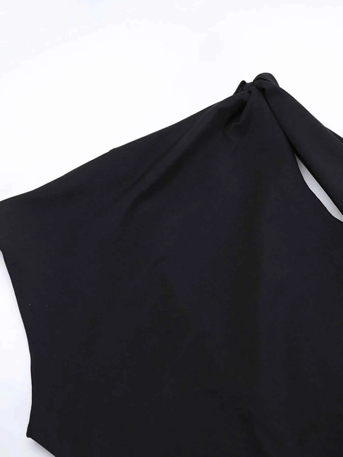 Asymmetrical Tied Sleeveless Maxi Dress