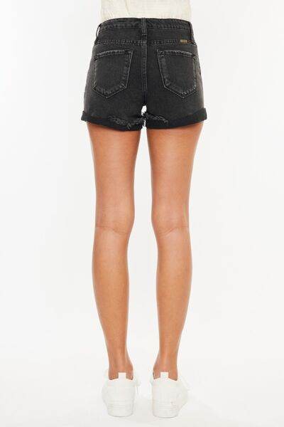 Kancan High Waist Distressed Denim Shorts for a perfect OOTD – dress to impress outfits from Amexza