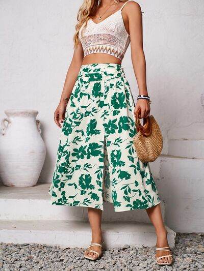 Slit Printed Midi Skirt for a perfect OOTD – dress to impress outfits from Amexza