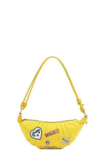 Nicole Lee USA Color Patch Croissant Bag Yellow One Size for a perfect OOTD – dress to impress outfits from Amexza
