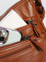 PU Leather Multi Pockets Shoulder Bag for a perfect OOTD – dress to impress outfits from Amexza