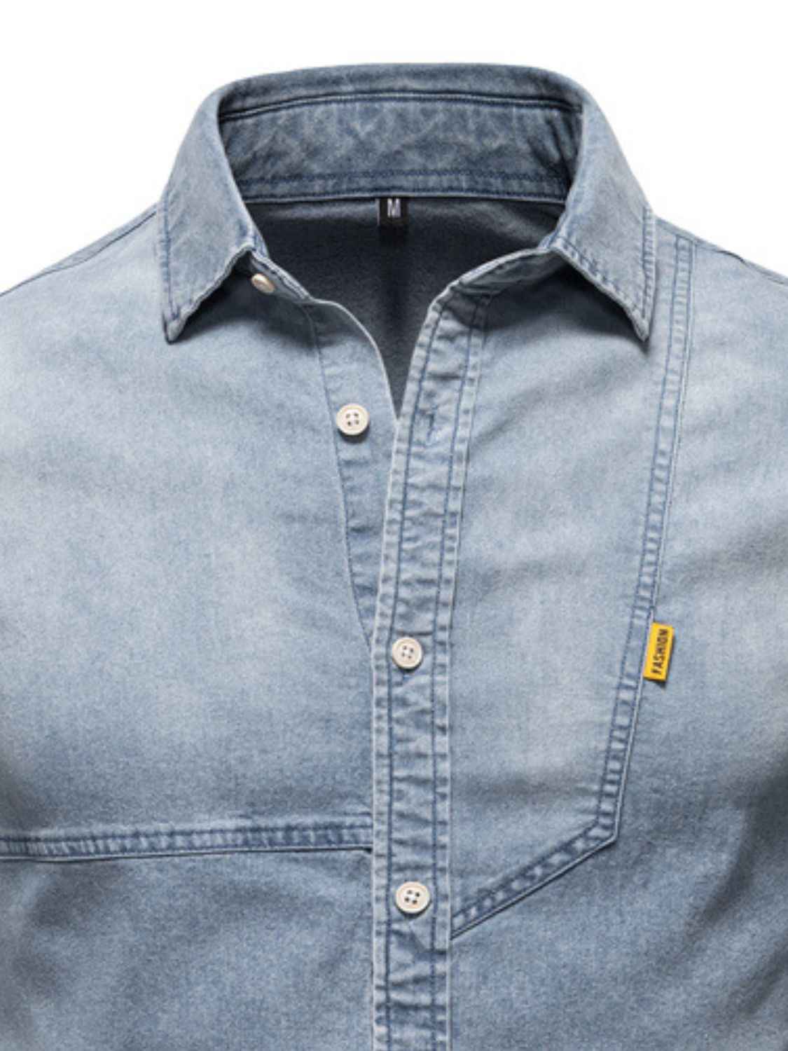 Men's Button Down Collared Neck Denim Shirt for a perfect OOTD – dress to impress outfits from Amexza