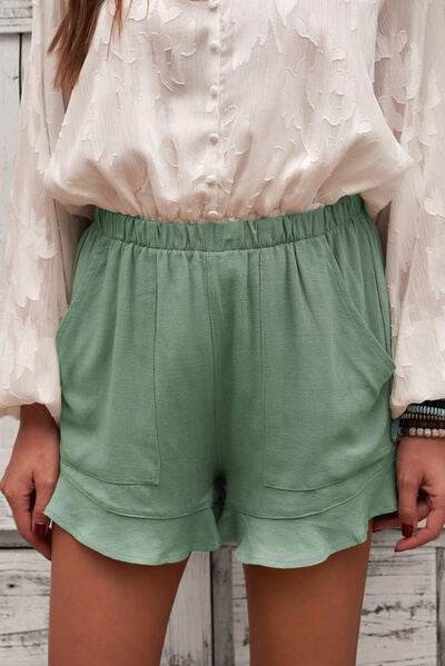 Elastic Waist Shorts with Pockets for a perfect OOTD – dress to impress outfits from Amexza