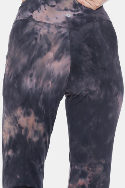 Leggings Depot Tie-Dye High Waist Cropped Leggings for a perfect OOTD – dress to impress outfits from Amexza