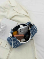 Checkered Raw Hem Shoulder Bag for a perfect OOTD – dress to impress outfits from Amexza