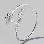 925 Sterling Silver Flower Ring for a perfect OOTD – dress to impress outfits from Amexza