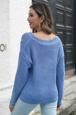Cable-Knit V-Neck Sweater for a perfect OOTD – dress to impress outfits from Amexza