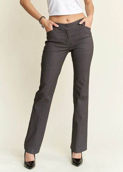 ADORA Regular Rise Slim Bootcut Pants - Amexza