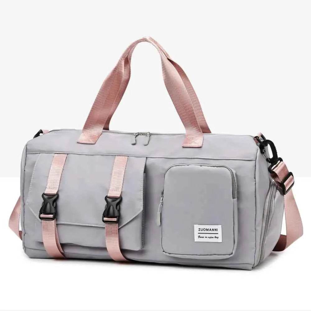 Oxford Cloth Multi-Pocket Travel Bag Gray One Size for a perfect OOTD – dress to impress outfits from Amexza