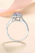 1 Carat Moissanite Heart-Shaped Ring for a perfect OOTD – dress to impress outfits from Amexza
