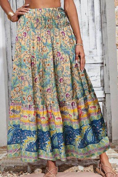 Printed Elastic Waist Skirt for a perfect OOTD – dress to impress outfits from Amexza