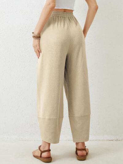 Lovelet Elastic Waist Wide Leg Pants for a perfect OOTD – dress to impress outfits from Amexza