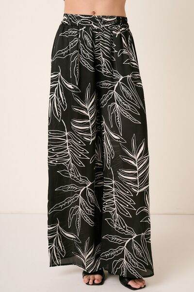 Mittoshop Printed Wide Leg Pants for a perfect OOTD – dress to impress outfits from Amexza