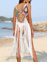 Fringe Spaghetti Strap Cover-Up for a perfect OOTD – dress to impress outfits from Amexza