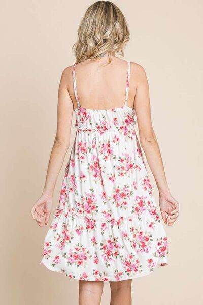 Culture Code Full Size Floral Frill Cami Dress for a perfect OOTD – dress to impress outfits from Amexza