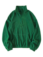 Half Zip Long Sleeve Sweatshirt for a perfect OOTD – dress to impress outfits from Amexza