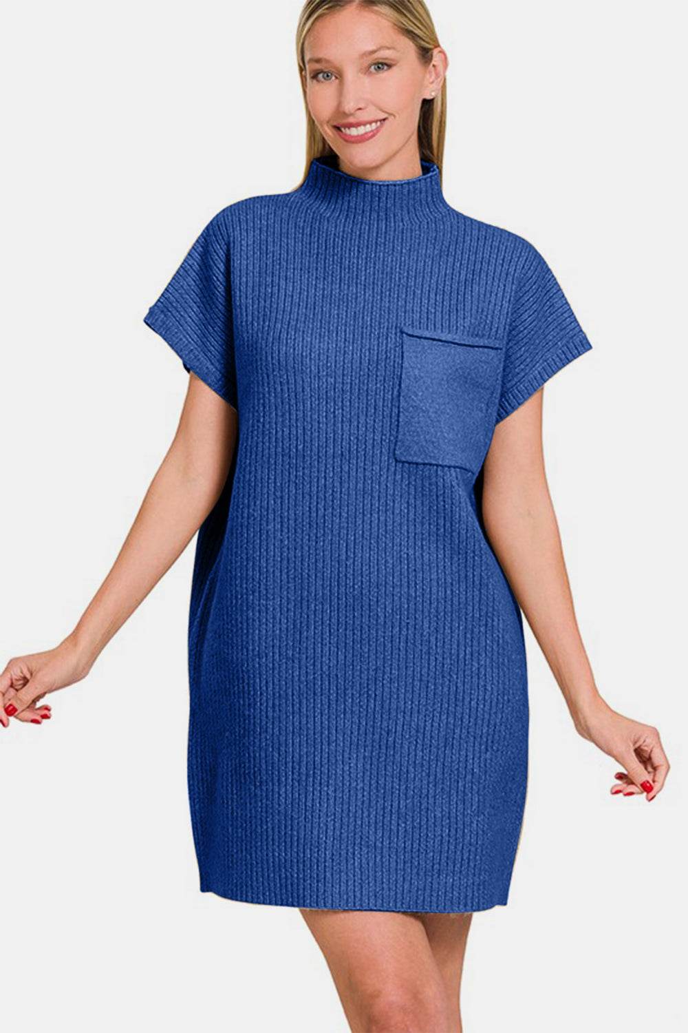 Zenana Short Sleeve Sweater Mini Dress for a perfect OOTD – dress to impress outfits from Amexza