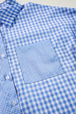 Plaid Button Up Long Sleeve Shirt - Amexza