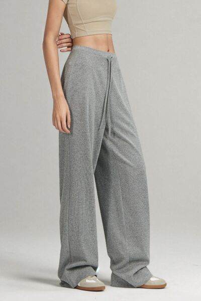 Basic Bae Drawstring Wide Leg Pants for a perfect OOTD – dress to impress outfits from Amexza