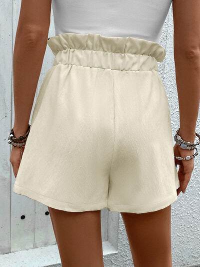 Perfee Paperbag Waist Shorts with Pockets for a perfect OOTD – dress to impress outfits from Amexza