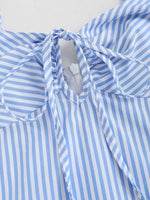 Striped Tie Front Cami Dress