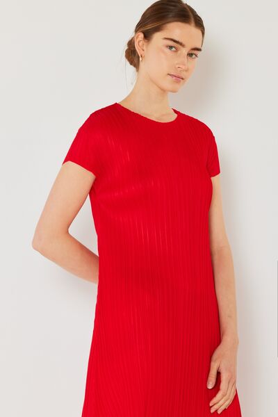 Marina West Swim Pleated Cap Sleeve A-Line Dress for a perfect OOTD – dress to impress outfits from Amexza