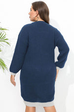 Plus Size Long Sleeve Sweater Dress for a perfect OOTD – dress to impress outfits from Amexza