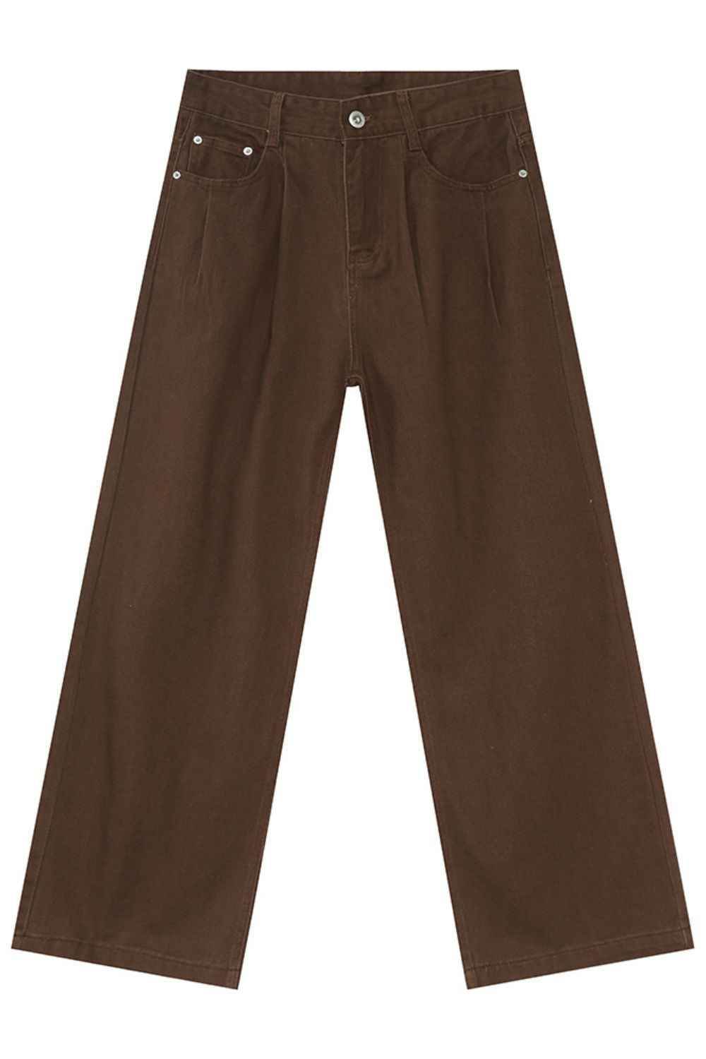 Mid Rise Men's Jeans with Pockets Chocolate for a perfect OOTD – dress to impress outfits from Amexza