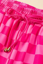 Drawstring Checkered Shorts with Pockets for a perfect OOTD – dress to impress outfits from Amexza