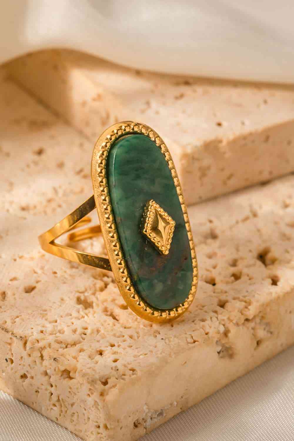 Natural Stone Copper Ring for a perfect OOTD – dress to impress outfits from Amexza