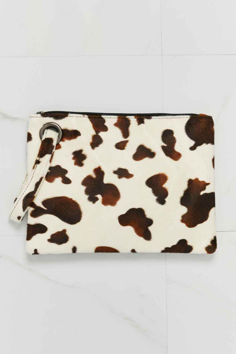 Come Along Animal Print Wristlet Brown Cream One Size for a perfect OOTD – dress to impress outfits from Amexza