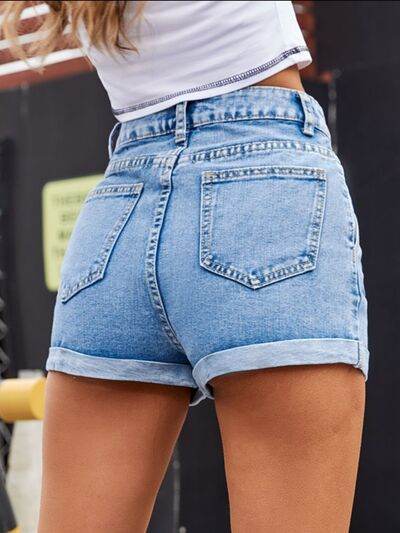 Denim Shorts with Pockets for a perfect OOTD – dress to impress outfits from Amexza