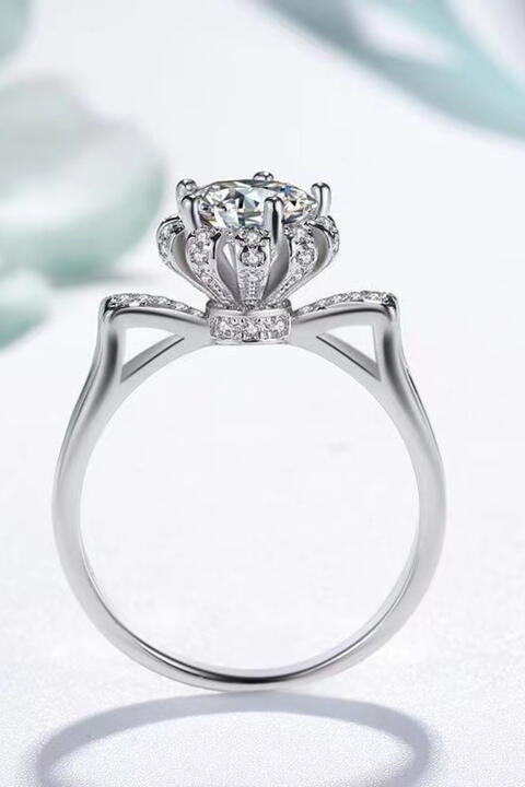 1 Carat Moissanite 925 Sterling Silver Ring for a perfect OOTD – dress to impress outfits from Amexza