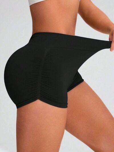 Elastic Waist Active Shorts - Amexza