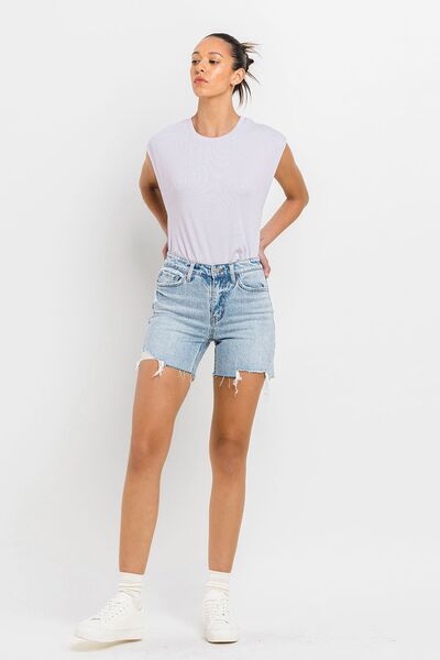 Vervet by Flying Monkey High Rise Denim Shorts for a perfect OOTD – dress to impress outfits from Amexza