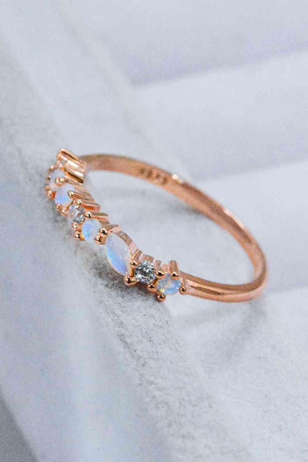 Moonstone and Zircon Decor Ring for a perfect OOTD – dress to impress outfits from Amexza