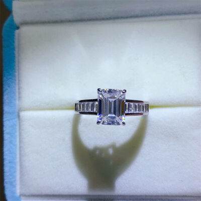 3 Carat Moissanite 925 Sterling Silver Ring for a perfect OOTD – dress to impress outfits from Amexza