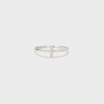 Cross Inlaid Zircon 925 Sterling Silver Ring Silver for a perfect OOTD – dress to impress outfits from Amexza