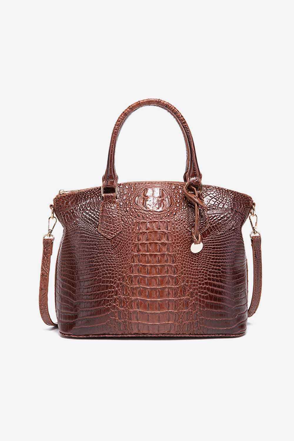 PU Leather Handbag Dark Brown One Size for a perfect OOTD – dress to impress outfits from Amexza